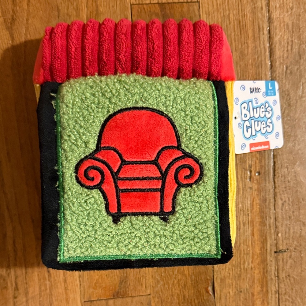 Bark dog toy: Blue's Clues Plush with Yellow and Red Accents